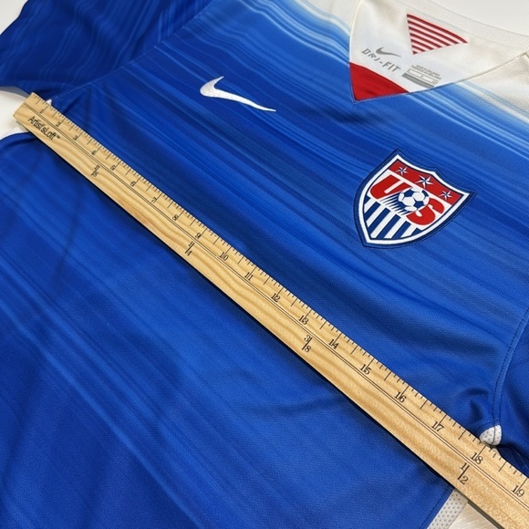 USA Soccer 2015/16 Nike Dri Fit Jersey Mens Small Blue Stitched Logo - Picture 7 of 10